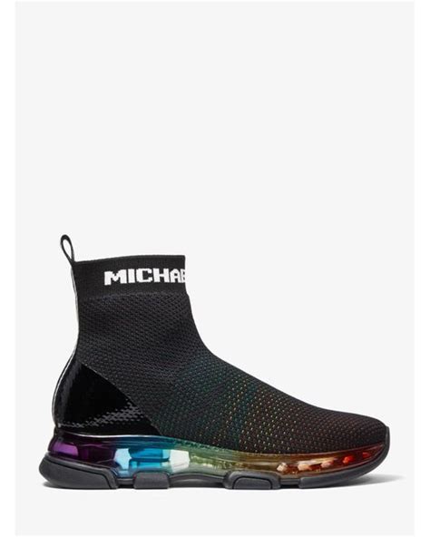 michael kors kendra|Kendra Rainbow Stretch Knit Sock Sneaker .